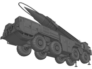 Scud Missile Launcher 3D Model