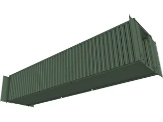 40 inch ISO Shipping Container 3D Model