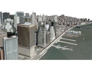 New York City Lower Manhattan 3D Model