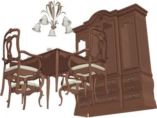 Dining Set 3D Model