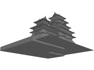 Japan Castle 3D Model