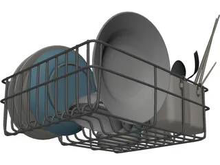 Dish Set 3D Model