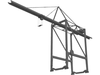 Gantry Crane 3D Model