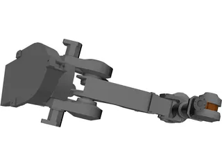 Six Axis Robot ABB4400_45 3D Model