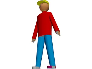 Working Man 3D Model