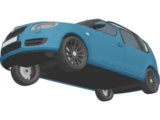 Skoda Roomster 3D Model