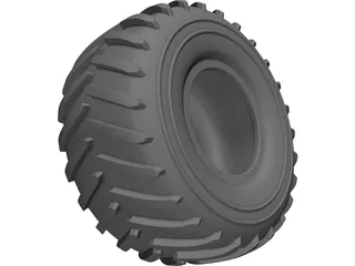 Green Area Tyre 33 inch 3D Model