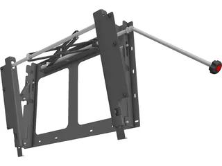 LCD TV Wall Stand 3D Model