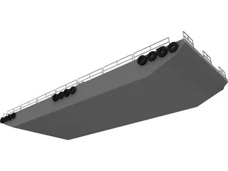 Barge 3D Model
