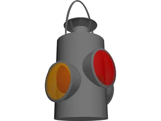 Railroad Lantern 3D Model