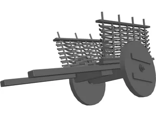 Medieval Cart 3D Model