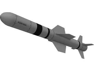 AGM-84A Harpoon 3D Model