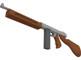 Old School Rifle 3D Model