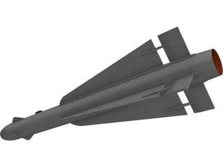 AIM-4D Falcon (RB28) 3D Model