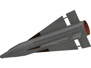 AIM-26B Falcon (Rb27) 3D Model