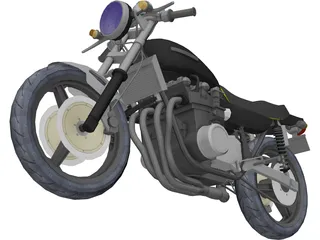 Kawasaki Z900 3D Model