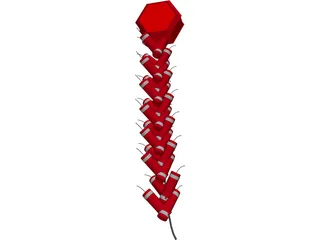 Chinese Firecracker 3D Model