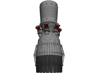 Jet Engine 3D Model