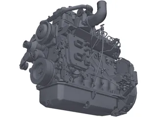 Cummins QSB 6.7 Engine 3D Model