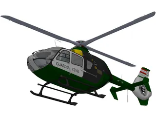 Eurocopter EC-135 Guardia Civil 3D Model