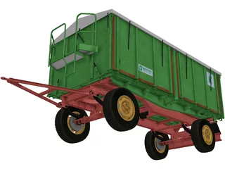 Industrial Trailer 3D Model