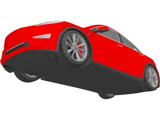 Tesla Model Y (2021) 3D Model