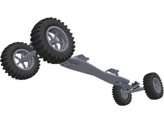 Mountainboard 3D Model