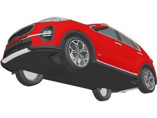 Kia Sportage GT-Line (2018) 3D Model