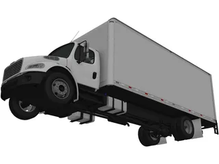 Freightliner Box Truck (2012) 3D Model