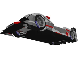 Audi R18 TDi (2013) 3D Model