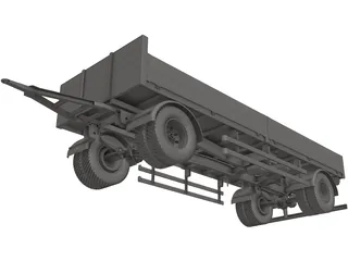 Truck Trailer 3D Model