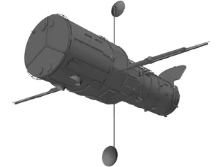 Hubble Space Telescope 3D Model