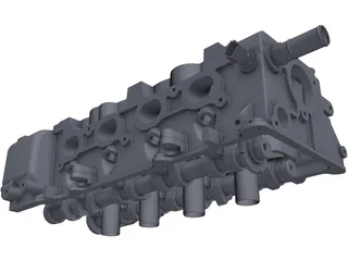 Nissan CR14DE Cylinder Head 3D Model