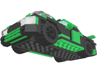 Lego Street Speeder (2010) 3D Model