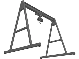 Overhead Crane 5T 3D Model
