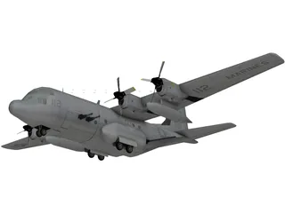 Lockheed AC-130 3D Model