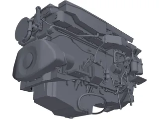 Volvo D16MH Engine 3D Model