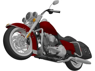 Harley Davidson Road King Classic (2011) 3D Model