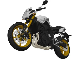 Yamaha FZ8 (2011) 3D Model