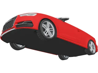 Audi S3 Convertible (2015) 3D Model