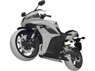 Honda CBR600RR (2009) 3D Model