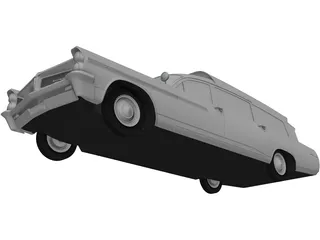 Pontiac Bonneville Ambulance 3D Model