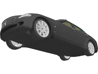 Maserati Quattroporte (2004) 3D Model