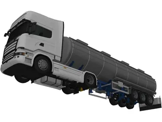 Scania R730 Tanker 3D Model