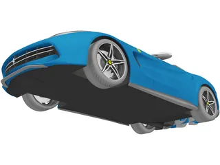 Ferrari F60 America (2015) 3D Model