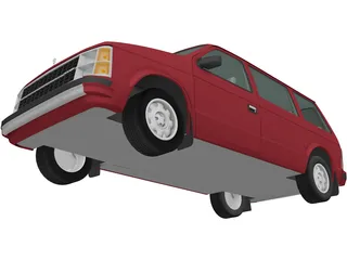 Dodge Caravan (1984) 3D Model