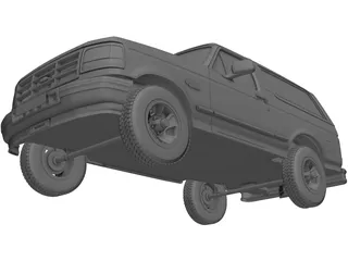 Ford Bronco (1992) 3D Model