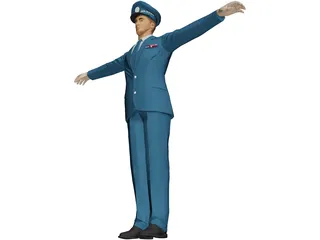 USAF Officer 3D Model