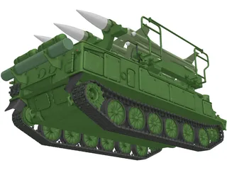 SA-6 Gainful 3D Model