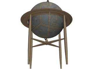 Antique Globe 3D Model